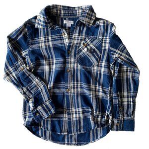 FlapDoodles Plaid Button Down Shirt Long Sleeve Boys